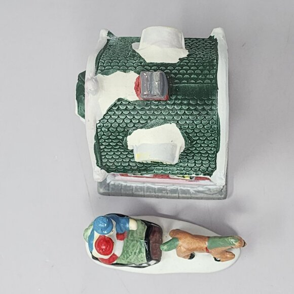 Vintage Christmas Village‎ Toy Shop & Santa Sleigh Figurines Holiday - Picture 5 of 11